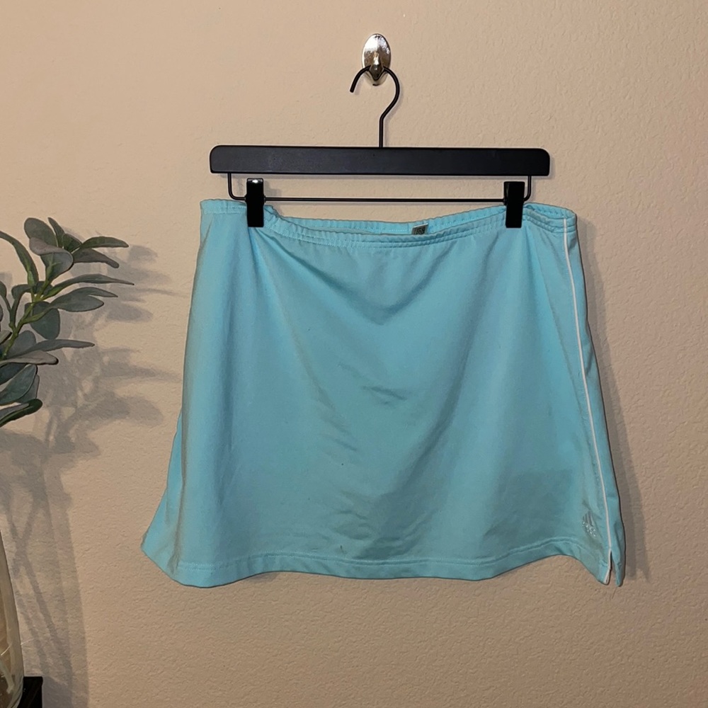 Adidas baby blue athletic skirt